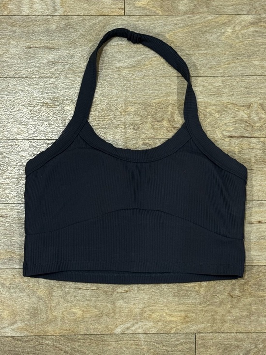 Diosa Fit Other - Diosa Fit Ribbed Halter Sports Bra Dark Grey Size Medium